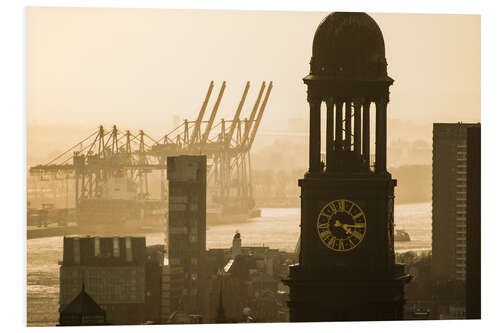 Foam board print Hamburger Hafen