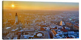 Stampa su tela  Sunset over Leipzig - Marcel Schauer