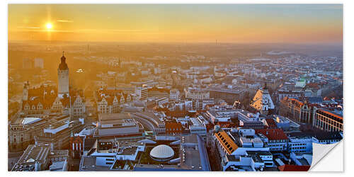 Wall sticker Sunset over Leipzig