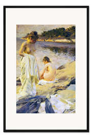 Gerahmter Kunstdruck Das Bad