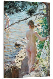 Magnettafel Baden im Sommer