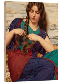 Holzbild Eine angenehme Aufgabe, Detail