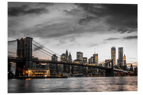 Foam board print Brooklyn Bridge