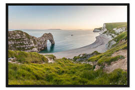 Gerahmter Kunstdruck Durdle Door an der Jurassic Coast (England)
