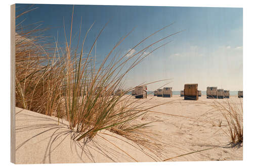 Hout print Beach view in Grömitz