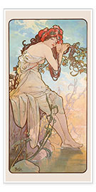 Poster  Die Vier Jahreszeiten - Sommer, 1896 - Alfons Mucha