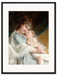 Gerahmter Kunstdruck Eine zärtliche Umarmung