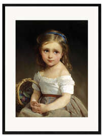 Framed art print Girl with basket of plums, 1875