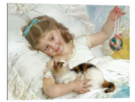 Gallery print Young Girl and Cat