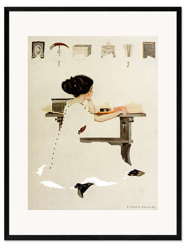 Ingelijste kunstdruk Art cover for Life magazine, 1910