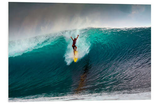 Foam board print Extreme surfing huge wave - Mentawai Islands