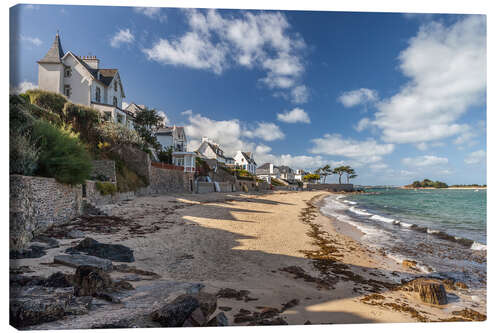 Canvas print Beach at Carantec (Brittany, France)