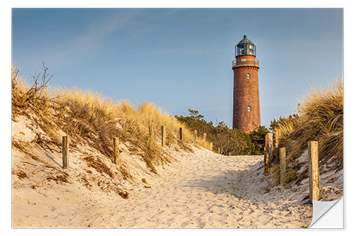 Selvklebende plakat Lighthouse Darßer Ort near Prerow