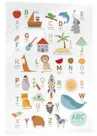 Acrylglas print ABC Duits - Engels