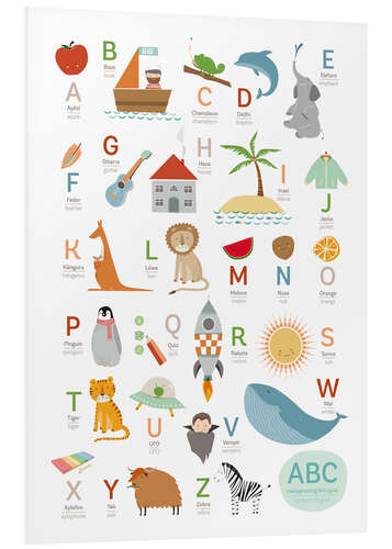 PVC print ABC Duits - Engels