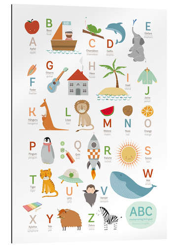 Gallery print ABC German - English