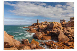 Aluminium print Lighthouse Phare de Ploumanach (Bretagne, France)