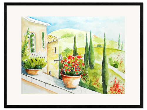 Impresión de arte enmarcada Toscana 10