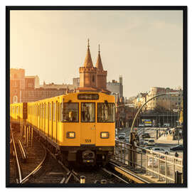 Gerahmter Kunstdruck Berlin, S-Bahn