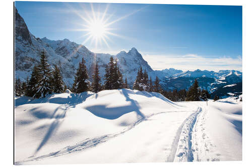 Galleritryck Winter scenery at Grindelwald