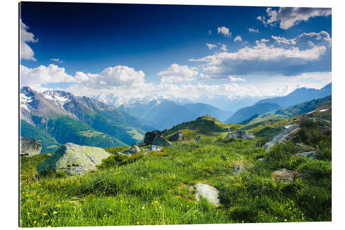 Gallery Print Bergpanorama von der Fiescheralp, Schweiz