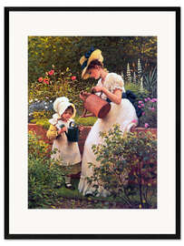 Ingelijste kunstdruk Gardening
