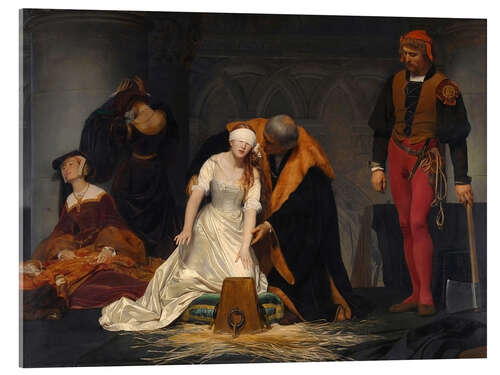 Acrylic print The Execution of Lady Jane Grey