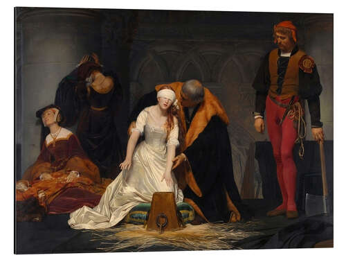 Aluminium print The Execution of Lady Jane Grey