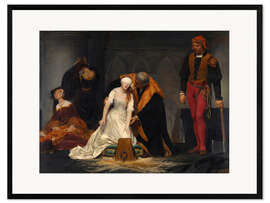 Plakat artystyczny premium w ramie The Execution of Lady Jane Grey