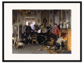 Gerahmter Kunstdruck Im Etappenquartier vor Paris 