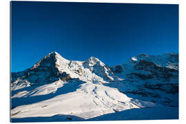 Gallery print Panoramic view from Lauberhorn with Eiger Mönch and Jungfrau mountain peak