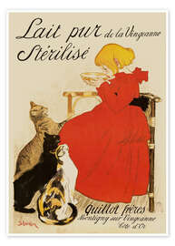 Poster  Lait pur stérilisé - Théophile-Alexandre Steinlen