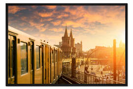 Gerahmter Kunstdruck Berlin Oberbaumbrücke I