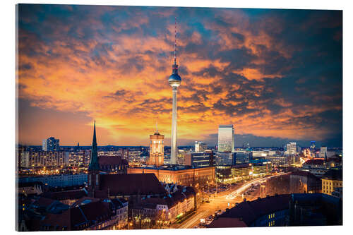 Acrylic print Berlin at Sunset