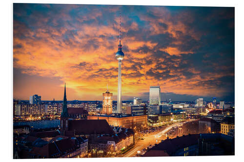 PVC print Berlin at Sunset