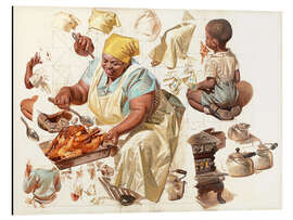 Magnettafel Studie, die Köchin