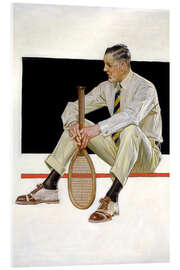 Acrylglasbild Tennisspieler - Joseph Christian Leyendecker