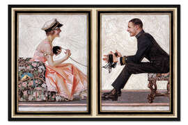 Gerahmter Kunstdruck Die Unzertrennlichen