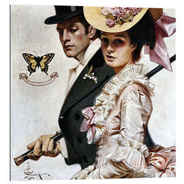 Gallery print Couple in Victorian fashion