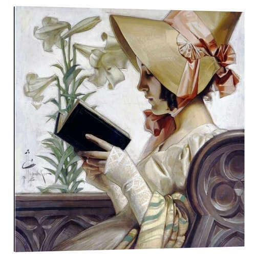 Galleritryk Lady with a book