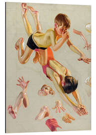 Magnettafel Studie des Schwimmens