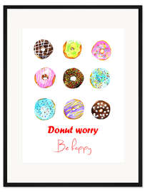 Gerahmter Kunstdruck Donuts
