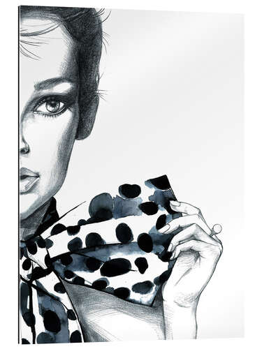 Gallery Print Polka dots girl