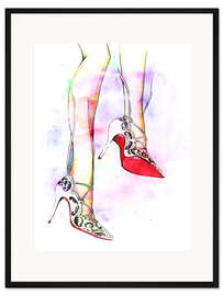 Gerahmter Kunstdruck Heiße High Heels