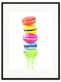 Gerahmter Kunstdruck Macarons