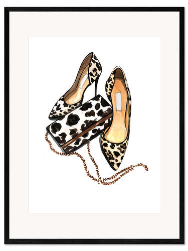Framed art print Leopard pattern