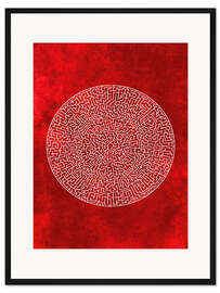 Gerahmter Kunstdruck Labyrinth