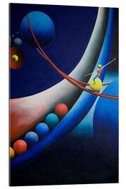 Gallery print Tightrope walk among planets