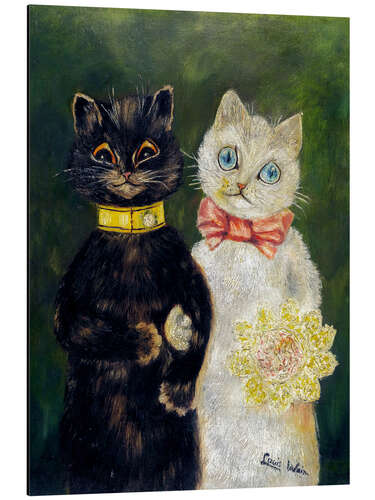 Aluminium print Cats Wedding