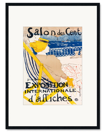 Ingelijste kunstdruk Salon des Cent
